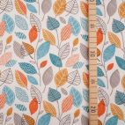 Organic cotton jersey Autumn Leaves