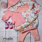 Organic cotton jersey Pink Jungle