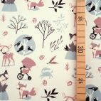 Organic cotton jersey Little Pink Riding Hood