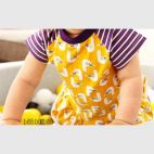 Organic cotton jersey Yellow Seagull