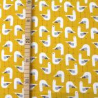 Organic cotton jersey Yellow Seagull