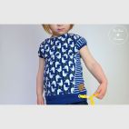 Organic cotton jersey Navy Seagull