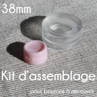 Tool kit for DIY fabric cover button - 38mm