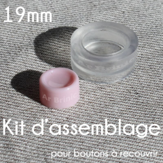 Tool kit for DIY fabric cover button - 19mm