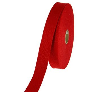 Cotton Webbing 30mm Red (by meter)