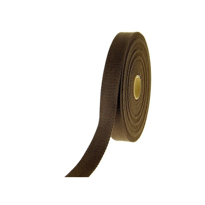 Sangle coton 30mm Chocolat (bobine 15m)