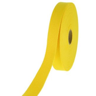 Cotton Webbing 30mm Yellow (by meter)