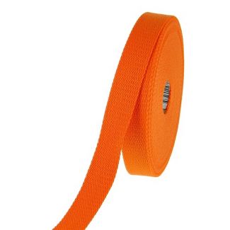 Cotton Webbing 30mm Orange (15m roll)