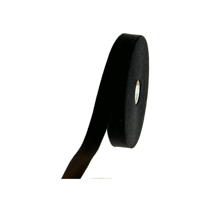 Sangle coton 23mm Noir (au mètre)