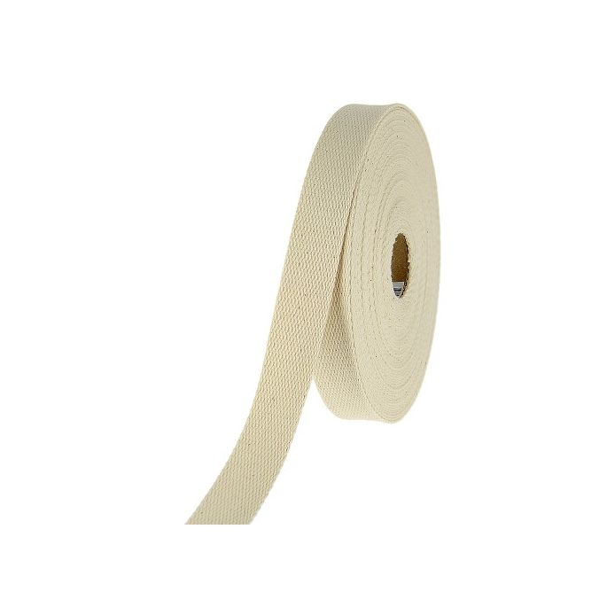 Sangle coton 23mm Ecru (bobine 15m)