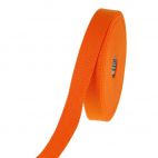 Sangle coton 23mm Orange (au mètre)