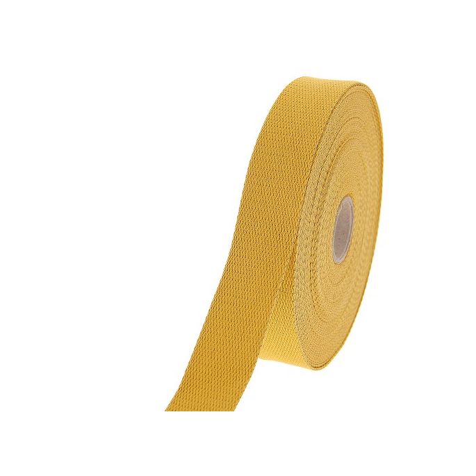 Cotton Webbing 30mm Gold yellow (15m roll)