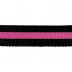 Cotton Webbing 30mm Black/Pink (15m roll)