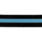 Cotton Webbing 30mm Black/Blue (15m roll)