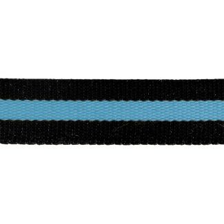 Cotton Webbing 30mm Black/Blue (15m roll)