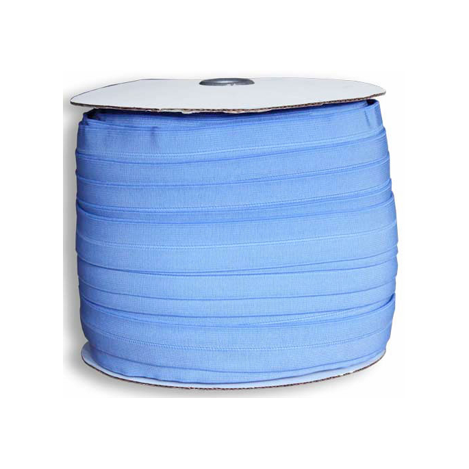 Biais élastique 2.5cm Bleu pervenche (1m)