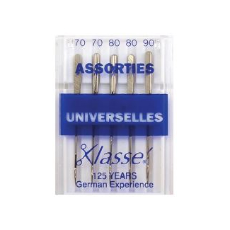 Aiguilles Machine Universelles Assortiment 70-80-90 (x5)