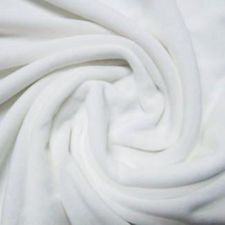Velours de Coton BIO Blanc (15 x 30cm)