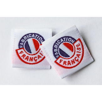 10 woven labels "Fabrication française"