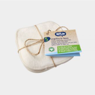 Organic cotton baby wipes 2-sided (5-pack)