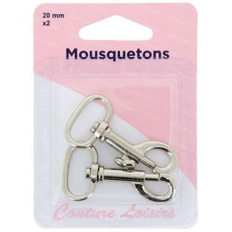 Mousquetons Métal 20mm (x2)
