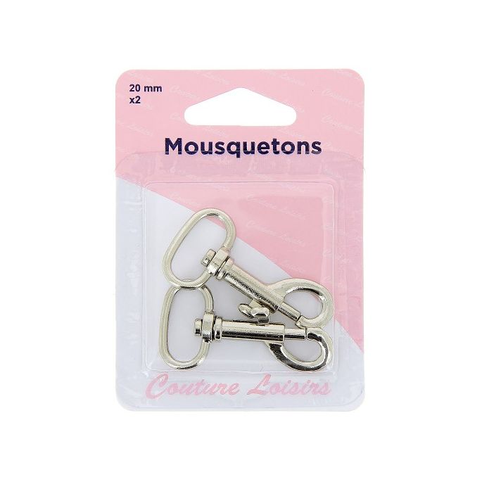 Mousquetons Métal 20mm (x2)