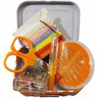 Kit de couture Boite métal - Rouge
