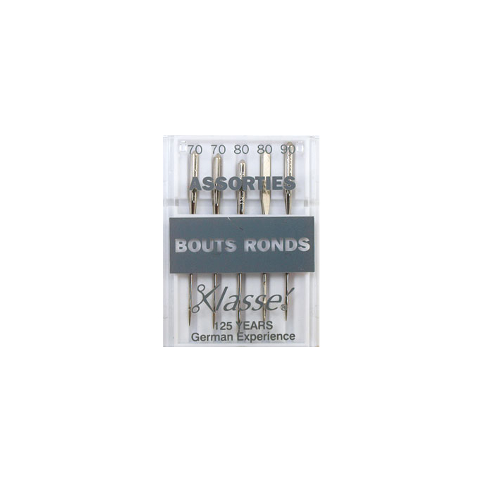 Aiguilles Machine Bouts ronds - Assortiment 70-80-90 (x5)