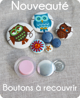 Boutons à recouvrir